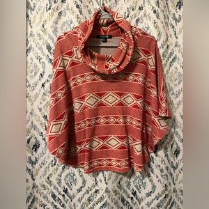 Forever 21 - Scarlet & Grey Cowl Neck Sweater - M